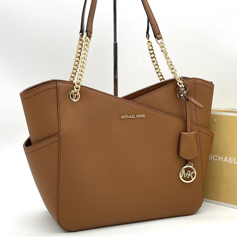 Michael Kors Large X Chain Shoulder Tote Bag
